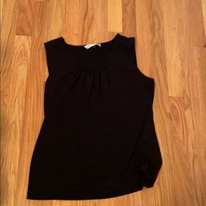 Black shell blouse